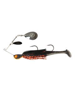 TT Lures 3/4oz Tornado+ Double Colorado Rigged Spinnerbait Lure - ORANGE NIGHTMARE