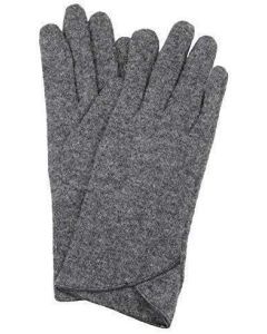 Dents Womens Soft Knit Cut And Sewn Gloves Warm Winter Fleece - Grey Marle