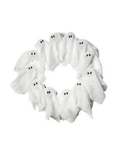 Halloween Glowing Wreath with 8 LED Lights