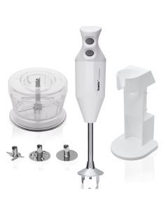 Bamix Deluxe Immersion Stick Mixer Blender 180W in White