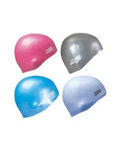 Zoggs Easy Fit Silicone Swim Cap Swimming Silicone Hat - Solid Assorted Colours