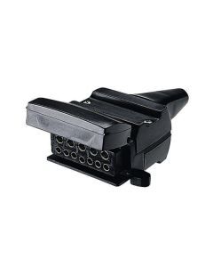 NARVA Trailer Connector 12 Pin Flat Plastic Socket 82072BL