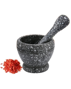 Resin Mortar & Pestle Set - Garlic Herb & Spice Grinder/Crusher