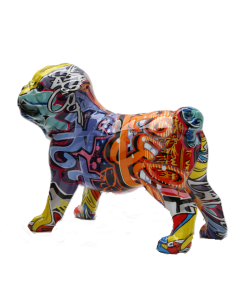 Graffiti Pug Resin Craft