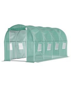 Lambu Greenhouse Walk-In Green House Shed Storage Hoop Tunnel Polytunnel PE 4m