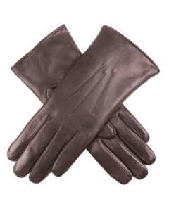 DENTS Ladies Premium Kangaroo Leather Cashmere Lined Gloves Womens - Chocolate
