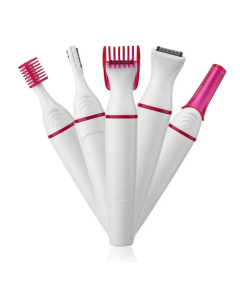 5 in 1 Electric Epilator for Women Painless Hair Remover & Shaver White
