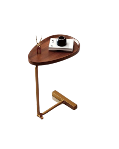 Crafted with precision, this wood grain side table is a work of art