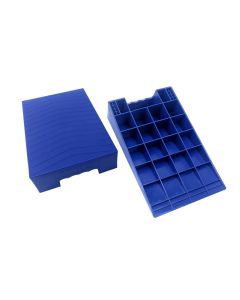 BLUE Wedge tandem caravan rv levelling ramps (pair)