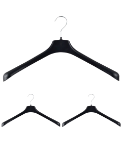 3x 460mm Heavy Duty Jacket Hangers - Commercial Clothes/Coats Holder (R51L)