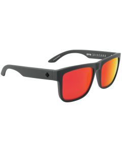 Spy Discord Soft Matte Dark Grey with Red Mirror Polarised Unisex Sunglasses