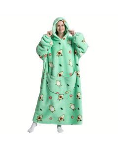 Sherpa Fleece Oversized Hoodie Blanket Sweatshirt