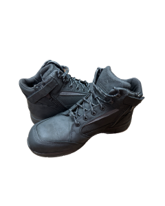 Wolverine Rigger Mid CM Steel Cap Safety Leather Boots - Black (Waterproof Shoes)