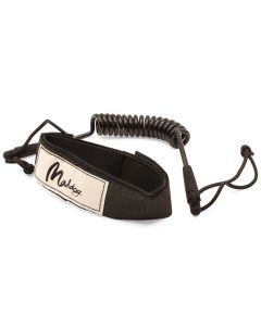 Maddog 1.2m Coiled Bicep Bodyboard Strap Leash (Black)