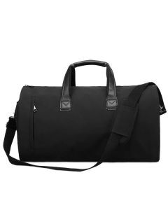 Convertible Garment Duffel Bag Travel Black