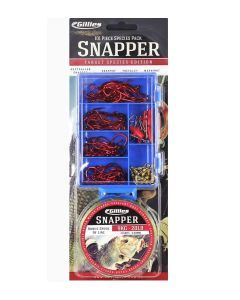Gillies Snapper Tackle Pack - 100 Piece Assorted Tackle Kit With 20lb Fishing Line