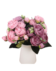 Silk Peony Rose Bouquet Artificial Flowers Decoration