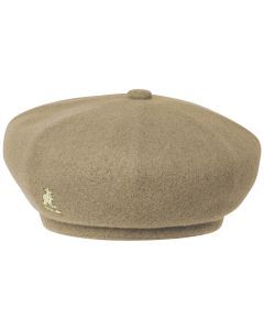 Kangol Classic Wool Jax Mens Beret Hat - Tan (High Fashion)