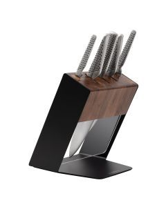 Global Katana 6-Piece Knife Block Set (Walnut) - Japanese Knives