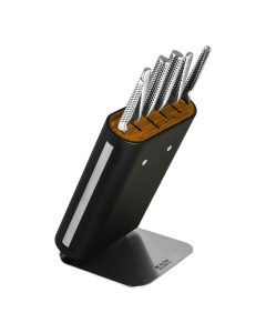 Global Hiro 7-Piece Knife Block Set (Black) - Japanese Knives