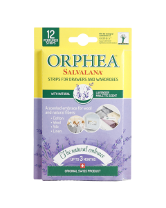 Orphea 12pcs Clothes Protector Scented Strips - Natural Lavender (Drawers/Closets)