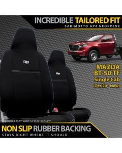 Mazda BT-50 TF Single Cab Neoprene Front Seat Covers (In Stock)