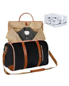 Slimbridge Garment Bags 2 in 1 Hanging Suit Convertible Travel Duffle Black