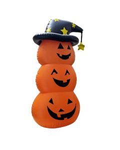 Giant PVC Halloween Pumpkin Lantern with Hat