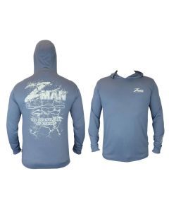 Zman Aquatek Petrol Hooded Long Sleeve Fishing Shirt