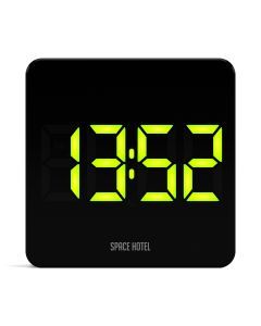 Newgate Space Hotel Orbatron Alarm Clock Black Case - Black Lens - Green Led