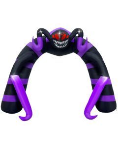 Halloween Spider Arch Inflatable with LED Lights