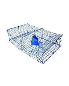 Wilson Heavy Duty Rectangular Crab Trap - 2 Entry - Blue Mesh Crab Pots