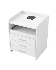 Levede Smart Bedside Table USB Wireless Charging Motion Sensor Light Nightstand