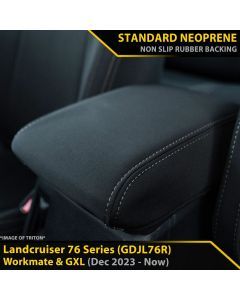 Razorback 4x4 GP4 Standard Neoprene Console Lid Cover Suitable for a Toyota Landcruiser 76 Series Post Facelift (GDJL76R)