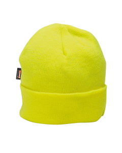 Portwest InsulaTex Hi Vis Fleece Beanie Hat - Yellow (Thermal Insulated Workwear)