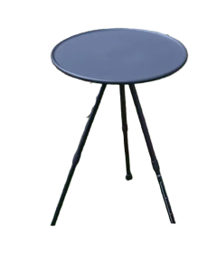 Folding Round Table Portable Telescopic Outdoor Three-legged Dining Table with lamp holder