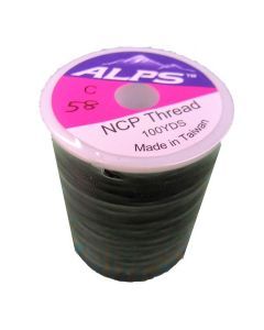 Alps 100yds of Black Rod Wrapping Thread - Size C (0.2mm) Rod Binding Cotton