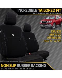Isuzu MU-X UC Neoprene 2x Front Seat Covers
