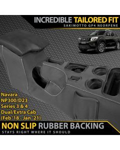 Nissan Navara NP300/D23 Series 3 & 4 Neoprene Centre Console Organiser (In Stock)