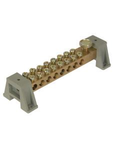 16-Way 100A Brass Distribution Bar