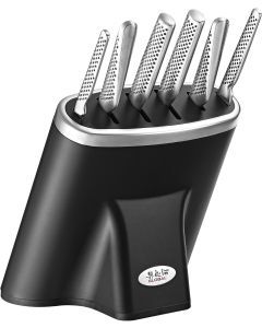 Global Zeitaku 7-Piece Knife Block Set (Black) - Japanese Knives