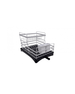Viviendo 2 Tier Kitchen Counter Dish Rack - White