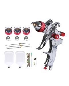 Traderight Spray Gun Paint Gun Kit HVLP Gravity Feed Air 1.4mm 1.7mm 2mm 3Tips