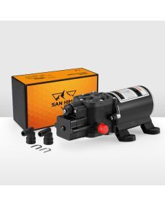 San Hima 12V Water Pump 6L/min Pressure Self Priming Camping Caravan Boat
