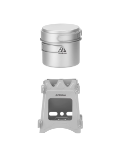 TERRAN Titanium Cooking Bundle (Twig Stove & Pot Set)