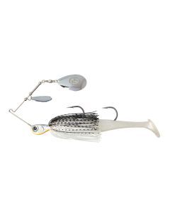 TT Lures 1/2oz Tornado+ Double Colorado Rigged Spinnerbait Lure - WHITE NIGHT