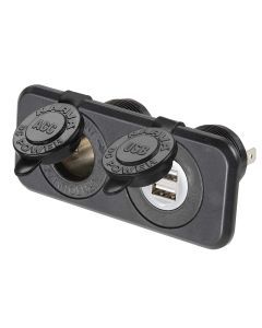Narva 81144 Heavy-Duty Twin Accessory/Dual USB Sockets