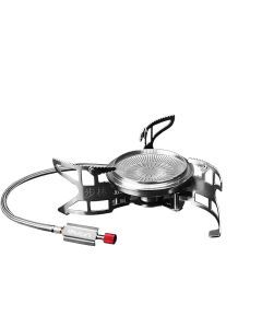 3800W Windproof Camping Gas Stove Silver