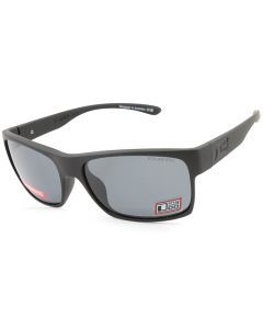 Dirty Dog Furnace Satin Black/Grey Polarised Unisex Sunglasses