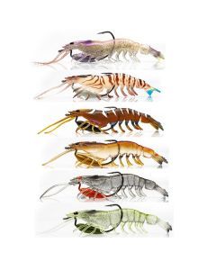 125mm Chasebaits Heavy Flick Prawn Soft Plastic Lure with 15gm Lead Weight